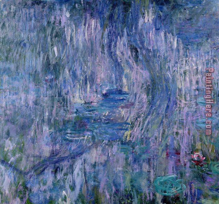 Claude Monet Waterlilies And Reflections Of A Willow Tree